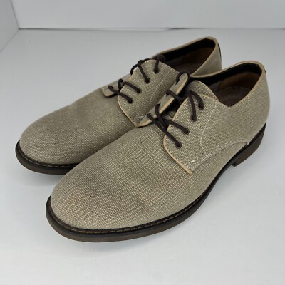 Izod Mens 016-0484 Oxford Smokey Beige Memory Foam Oxford  display picture 3