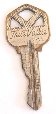 Vintage Key True Value KW1 Appx 2'' Replacement Locks