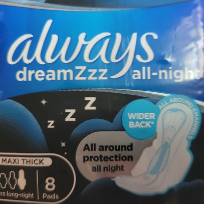 8㎝ CD 希少　オールウェイズ　ALWAYS Always ZZZ Dream All-Night Overnight Maxi Thick Wider Back 8 Pads