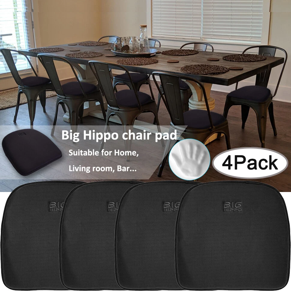 Big Hippo 4 Pack Kitchen Dining Room Chair Cushion Pillows Seat