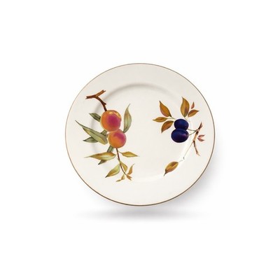 Royal Worcester Evesham Vale 8 1/4'' Salad Plate Vintage Fruit Berries Gold Trim