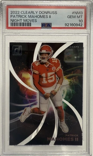 2022 Panini Clearly Donruss - Night Moves Patrick Mahomes II #NM-3 PSA 10🔥