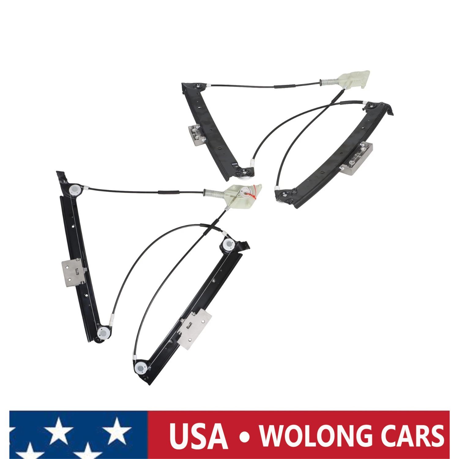 2x New Front Left & Right Window Regulator for 04-18 Bentley Continental GT
