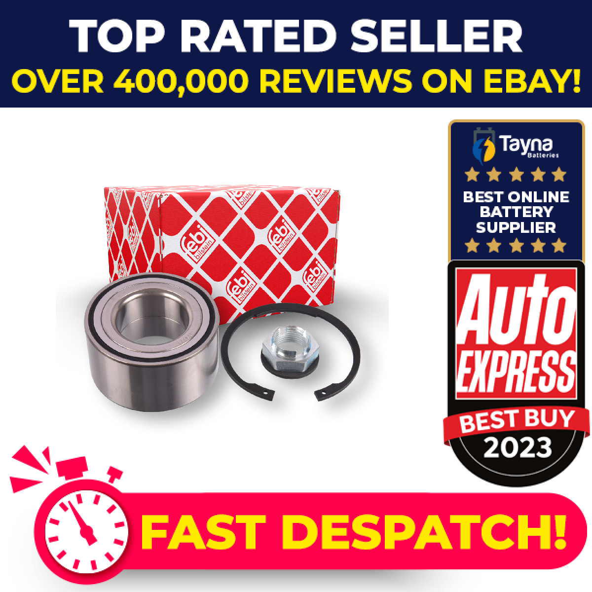 Wheel Bearing fits JAGUAR XF X260 Rear 2.0 3.0 2.0D 3.0D 2015 on C2D30342 Febi