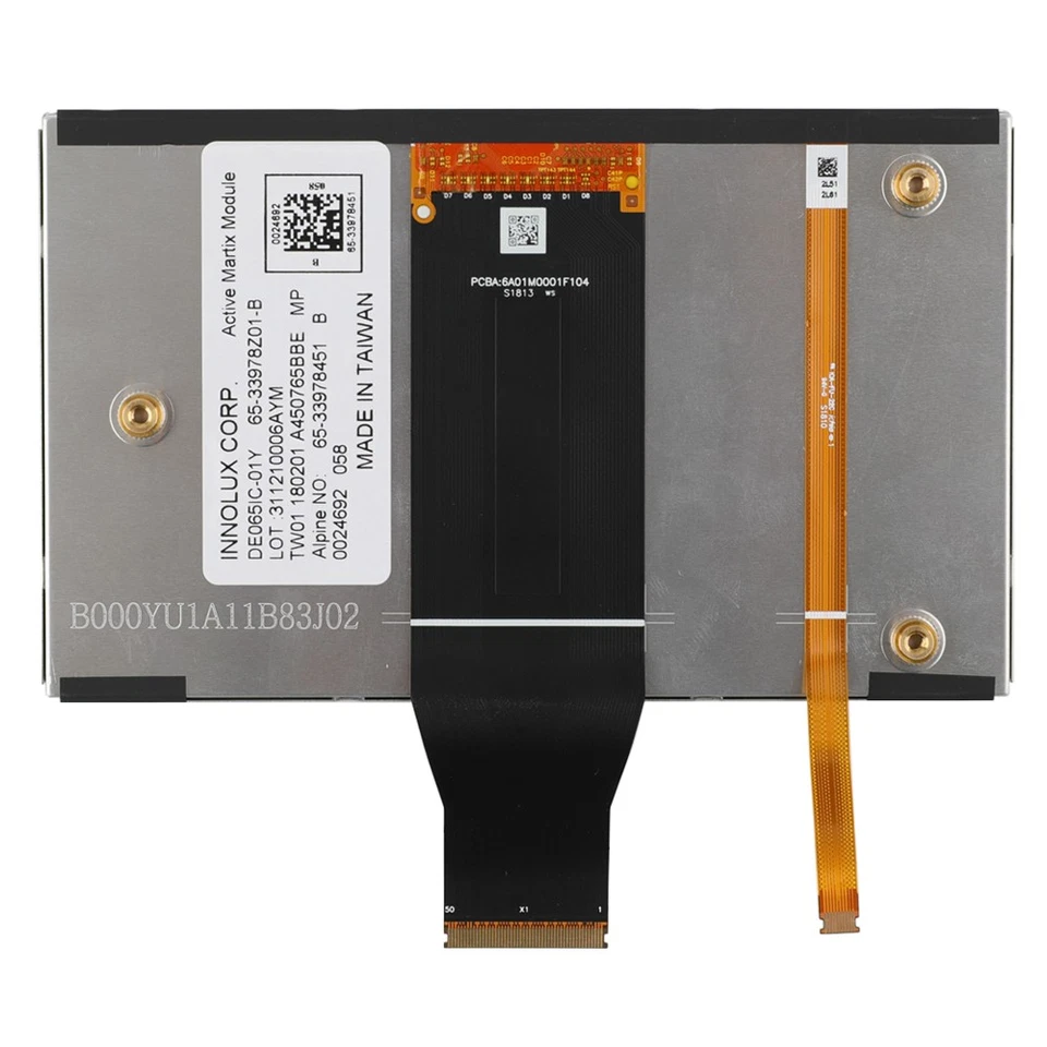 6,5" DE065IC-01Y 6A01M0001F104 Display Für BMW Mini R60-R5X Alpine Navigation - Bild 4 von 4