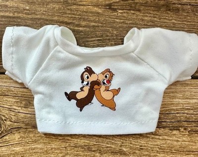 Fits Small Doll Clothes White Tee Shirt 15-17cm Dress Up Chip and Dale RTS