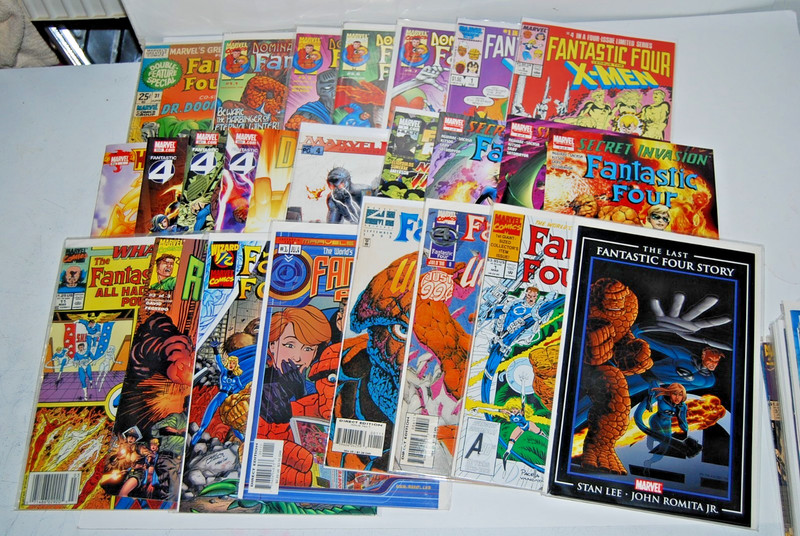 Lot of 24 Vintage Fantastic Four Marvel Comics Wizard 1/2 w/ COA Unplugged XMen