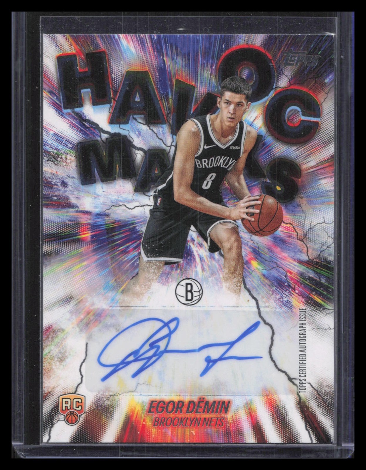 Egor Demin Rookie Autograph 2025-26 Topps #HM-ED Havoc Marks