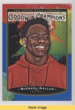 2019 Goodwin Champions Splash of Color Royal Blue Michael Gallup #119 READ 9on