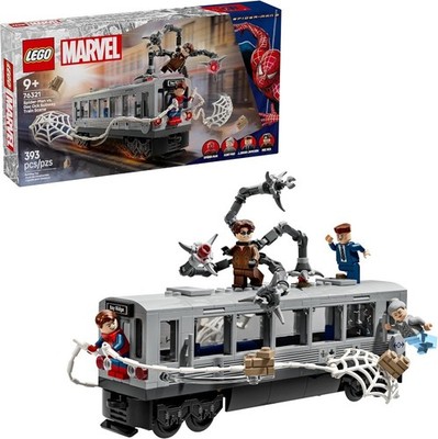 LEGO Marvel Spider-Man vs. Doc Ock Subway Train Scene - Action Figures 76321