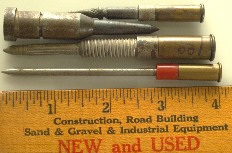 construction/carpentry cartridge drivers, 4, various sizes nail anchor VINTAGE