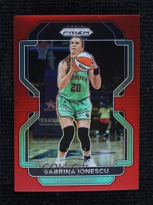 2022 Panini Prizm WNBA Red Prizm 111/199 Sabrina Ionescu #14 0qi3