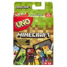 Uno Minecraft Card Game for Kids and Family Night Themed to Minecraft Video Game