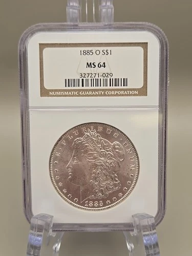 1885-O Morgan Silver Dollar $1 - NGC MS 64