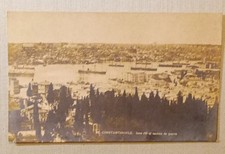 Postcard Constantinople 1922 - Golden Horn and Warships