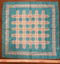 vintage Trevira square scarf 100 polyester Italy