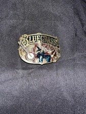 VTG BLUEGRASS GREAT AMERICAN BUCKLE CO Brass Belt Buckle Made In USA Numbered