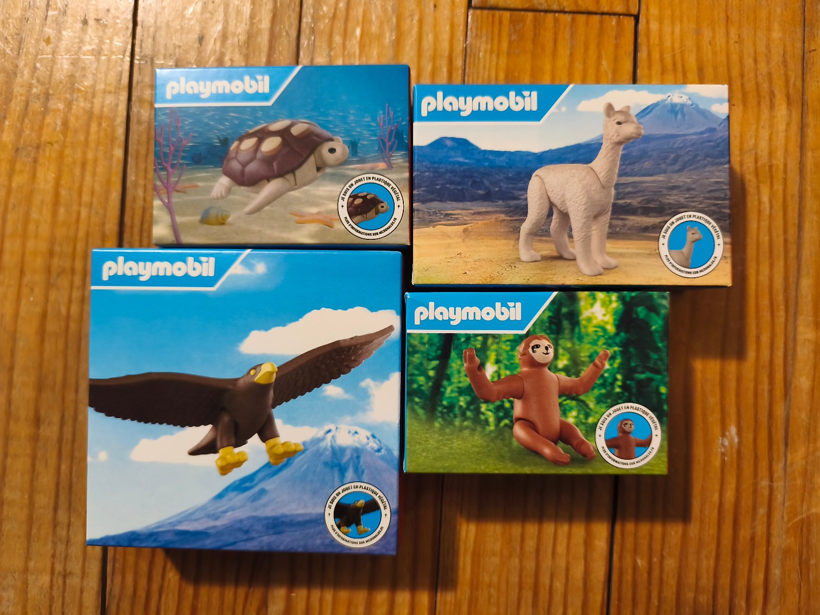 Animaux MacDo 2025 Playmobil lot de 4 figurines pour compléter un zoo