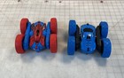 2 Spider-Man & Blue Double Sided R/C Stunt Cars - Works — photo 4