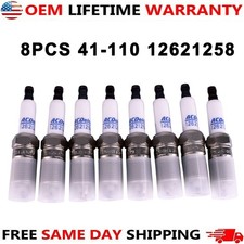 8pcs Acdelco Iridium Spark Plugs For Chevy Gmc 4.8l 5.3l 6.0 41-110 12621258