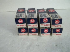 Genuine Vintage AC  44FFS Spark Plugs Set of 8 New Old Stock Fire Ring 4 stripes