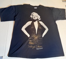 Marilyn Monroe T Shirt Size XL Official Licensed - Made In USA Gold Vintage 1995