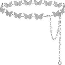 Waist Chain Belts Women Girls Metal Belly Link Adjustable Waist Belt for Jeans a