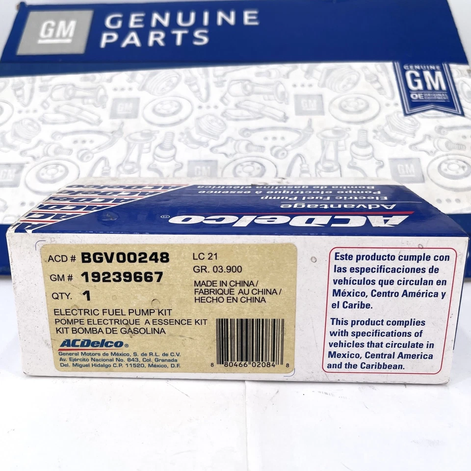 Kit de reparación de bomba de combustible ACDelco BGV00248 / GM 19239667 Chevy-Pontiac 1995 - 2001 Foto 3 de 4