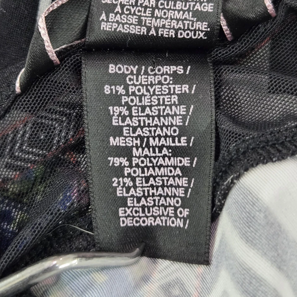 Traje de baño Victoria's Secret para mujer M negro de una pieza a presión geométrica Foto 4 de 4