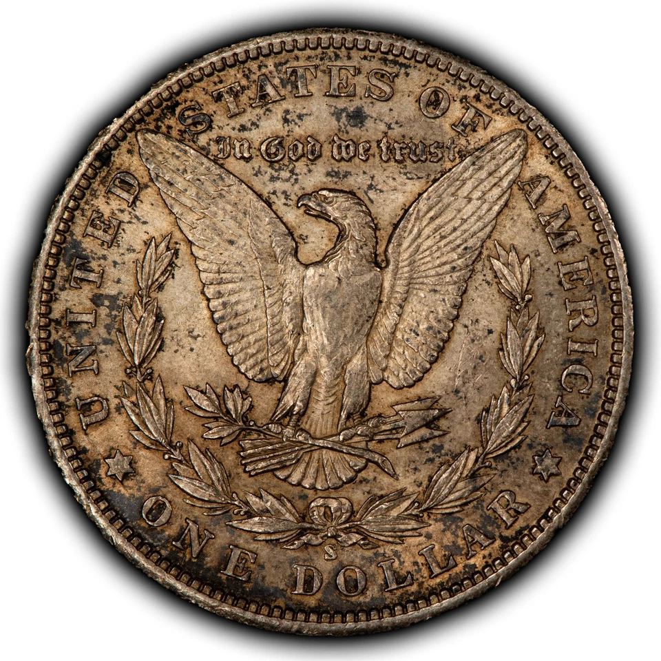 1901-S $1 Morgan Silver Dollar - Original Toning - AU+ - SKU-D7209 - Image 2 of 4