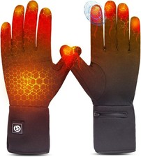Sun Will Heated Glove Liners Men Women Rechargeable,Battery Electric Thin XL/XXL
