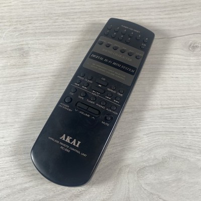 Original Akai RC-S92 schwarz Funkfernbedienung getestet und funktionsfähig