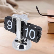 Flip Clock Retro Flip Uhr Tischuhr Vintage-Tischuhr Klappuhr Schreibtischuhr DE