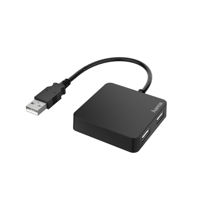 Hama 00200121 Interface Hub USB 2.0 480 Mbit/s Black