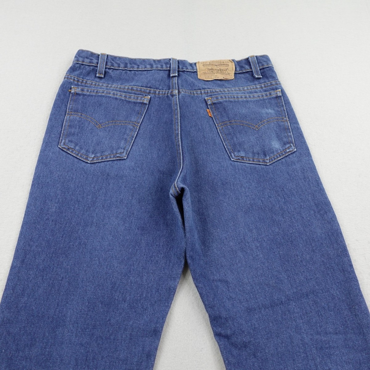 Vintage Levis Jeans Mens 34x28 Blue Denim Orange Tab 20516 0914