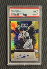 [PSA 10] /10  CRAIG BIGGIO AUTO **GOLD** 2023 Select Signatures #S-CB Astros HOF