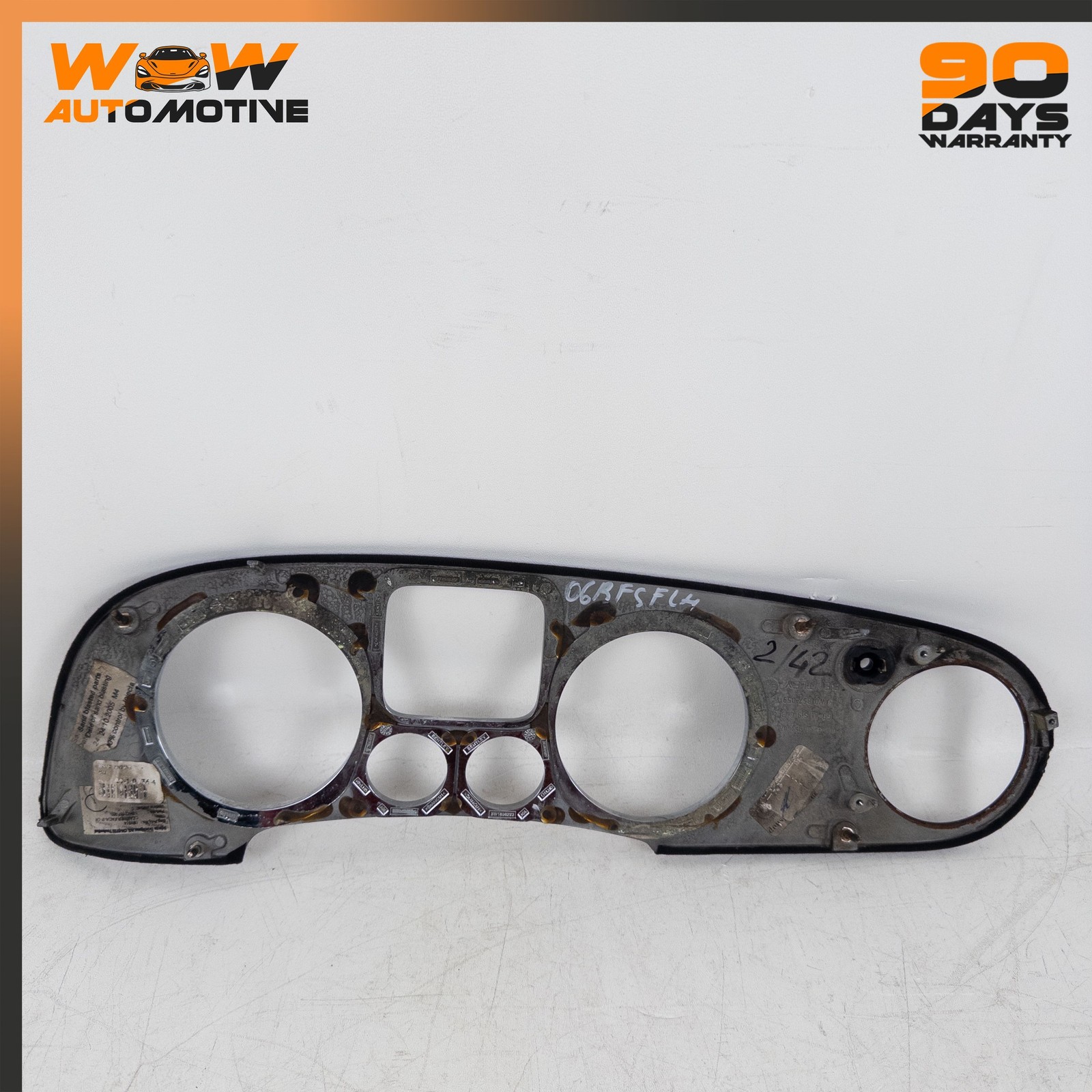 04-13 BENTLEY CONTINENTAL FLYING SPUR FRONT LEFT DASH PANEL SPEEDOMETER TRIM OEM