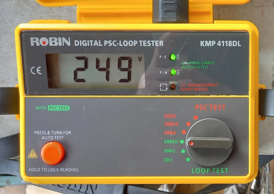 Robin Digital PSC–Loop Tester – KMP 411DL – Very Good Condition - Image 2 of 4
