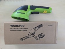 WORKPRO Cordless Grass Shear & Shrubbery Trimmer - 2 in 1 Handheld Hedge Trimmer