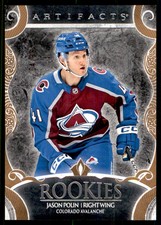 2024-25 ARTIFACTS ROOKIE COPPER JASON POLIN 04/99 COLORADO AVALANCHE #190