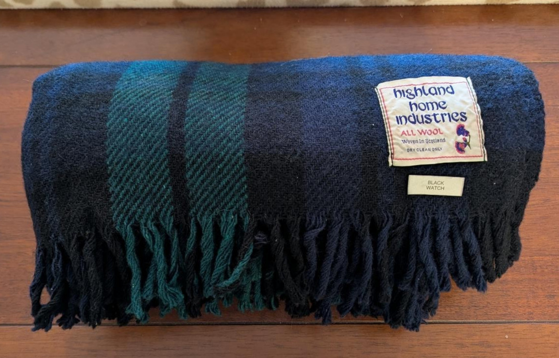 одеяла Vtg Highland Home Industries Black
