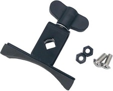 TUOREN Bass Tom Drum Hoop Cowbell Mounting Clamp Bracket for Silver