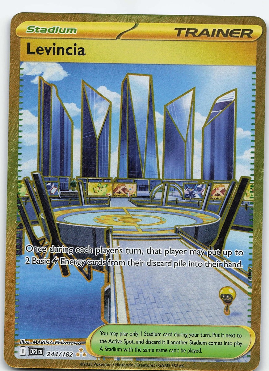 Levincia 244/182 Hyper Rare Holo SV10: Destined Rivals NM Pokémon