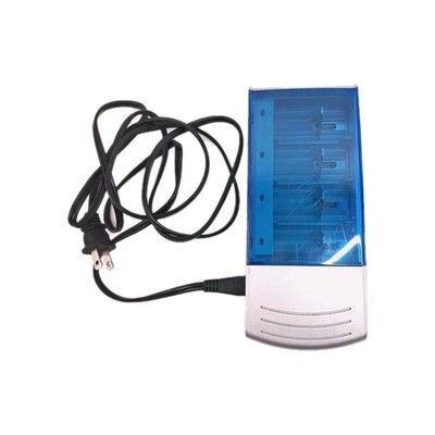 Battery Charger Rayovac Blue Gray With Power Cable