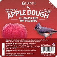 Heath Outdoor Products DD-13 Apple Dough Suet Cake, Case Of 12