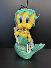 Tweety Mermaid Warner Bros. Limited Bean Bag Plush 2001