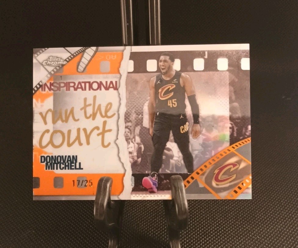 🔥 25-26 Topps Chrome Inspirational #IP-7 Orange Refractor Donovan Mitchell /25