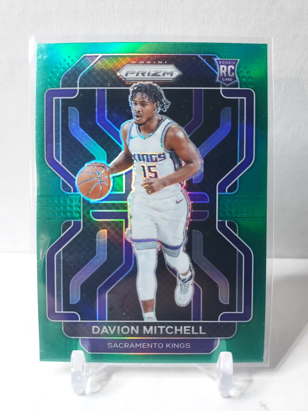 2021-22 Panini Prizm - Davion Mitchell #312 Green Prizm (RC)