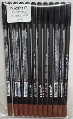 NABI LIPLINER PENCIL L65 MILK COFFEE 12 PCS 7.5'' LONG - FREE SHIPPING