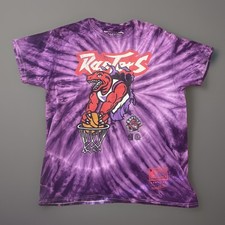 Mitchell & Ness Toronto Raptors Size Large Tye Dye Hardwood Classics T-shirt